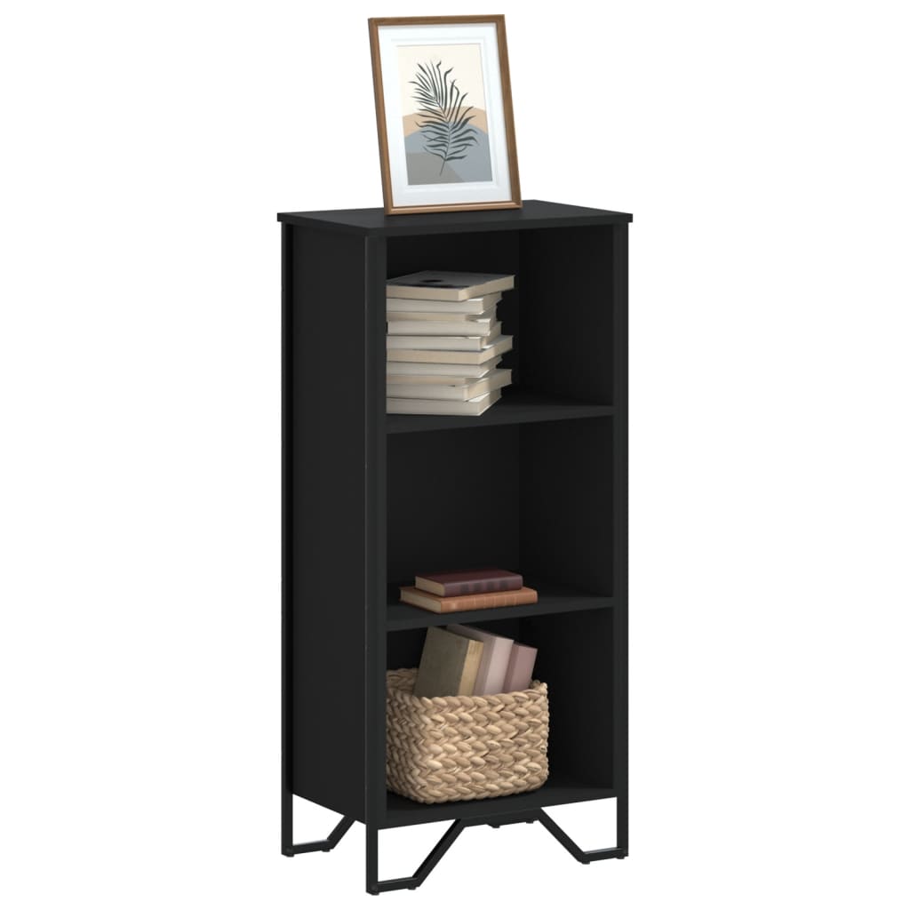 E-shop vidaXL Knižnica čierna 50x31x106 cm kompozitné drevo