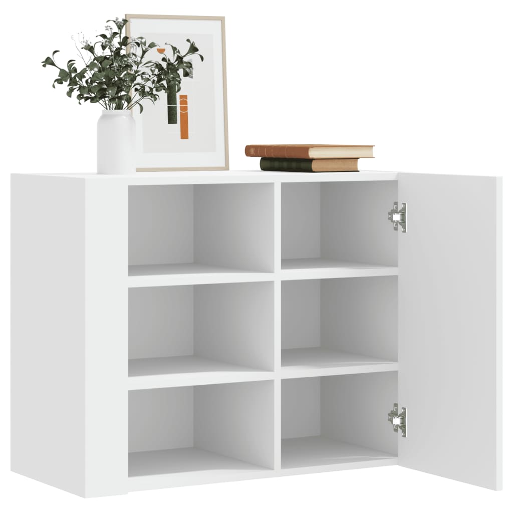 E-shop vidaXL Nástenná skrinka biela 75x35x60 cm kompozitné drevo
