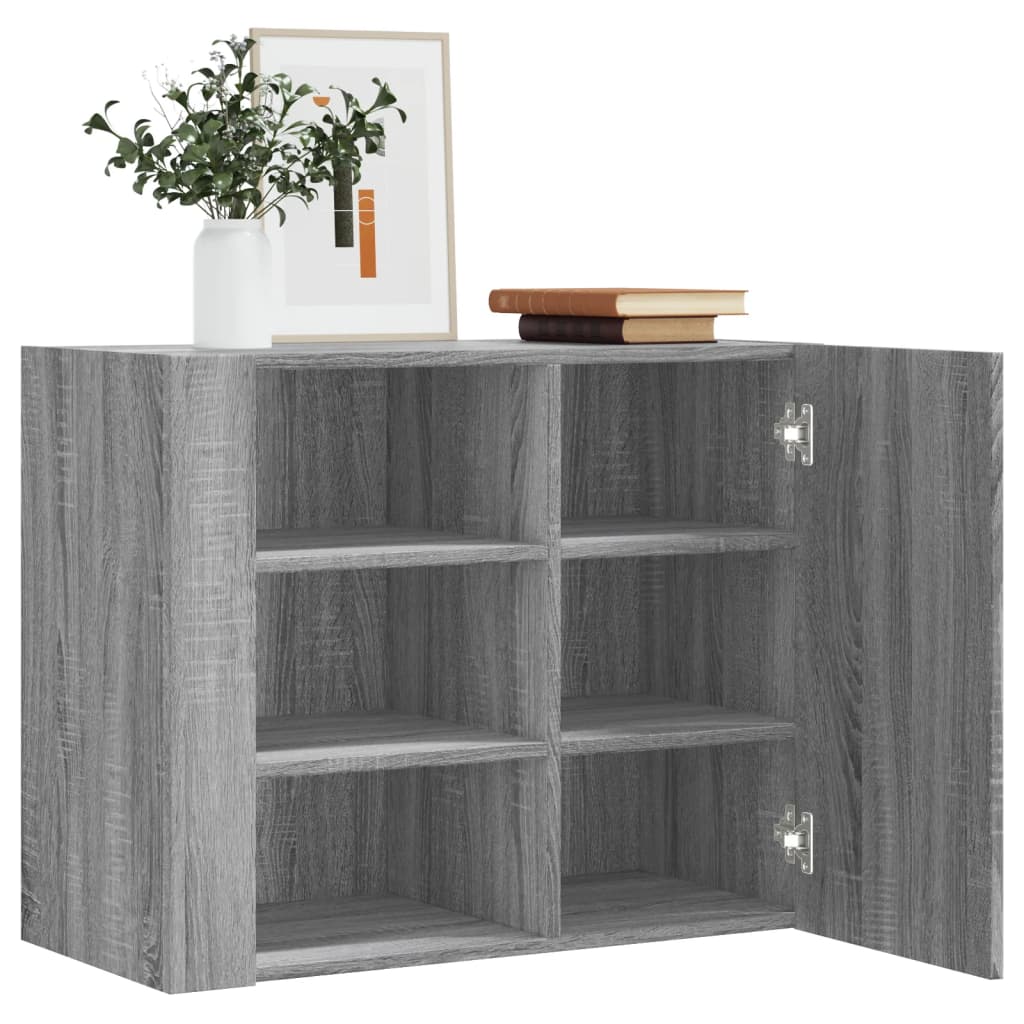 E-shop vidaXL Nástenná skrinka sivá sonoma 75x35x60 cm kompozitné drevo