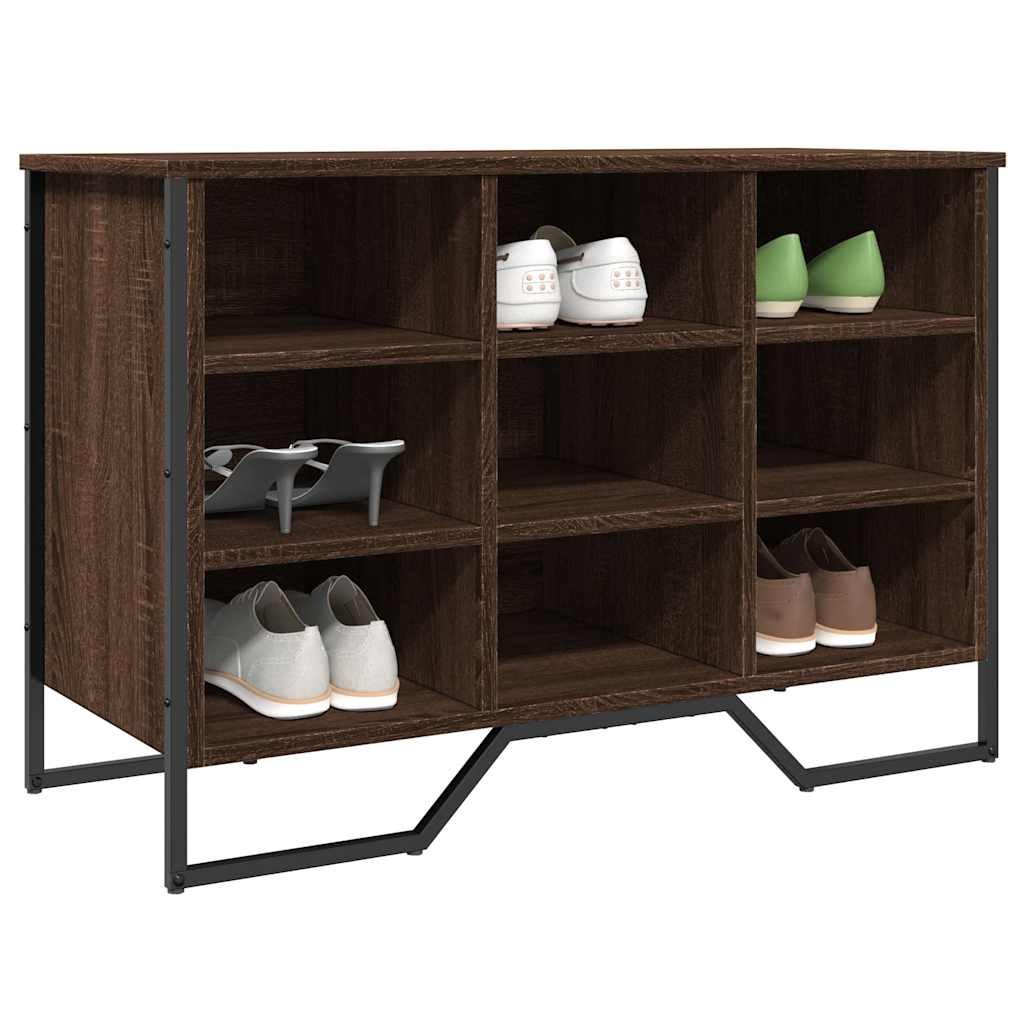 E-shop vidaXL Botník hnedý dub 90x38x61,5 cm kompozitné drevo