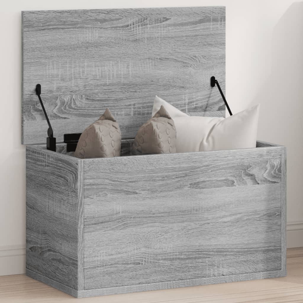 E-shop vidaXL Úložný box sivý sonoma 60x35x35 cm kompozitné drevo