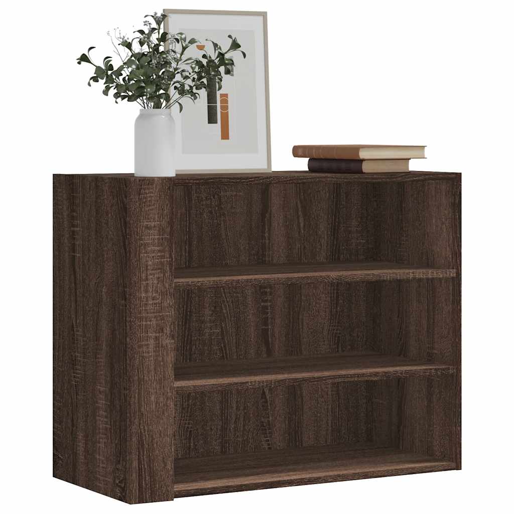E-shop vidaXL Nástenná skrinka dymový dub 75x35x60 cm kompozitné drevo