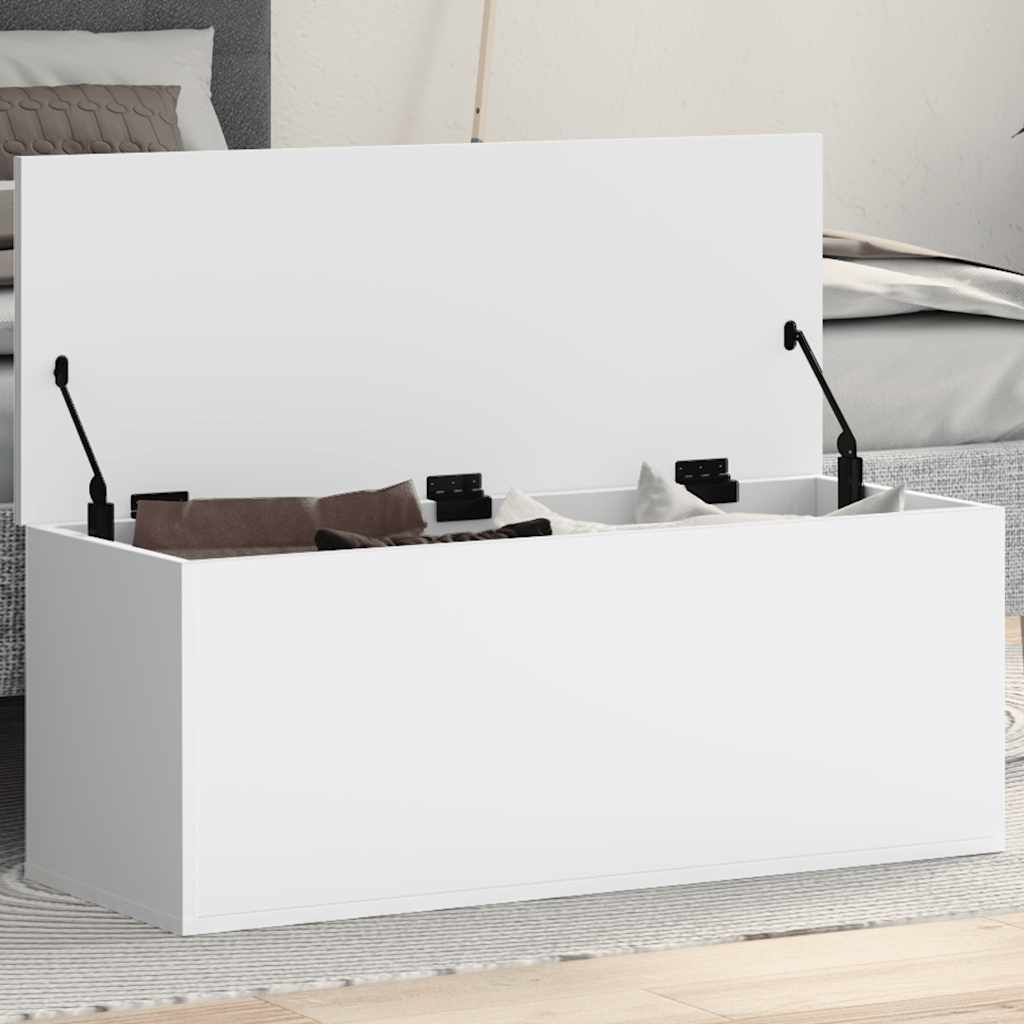 E-shop vidaXL Úložný box biely 90x35x35 cm kompozitné drevo