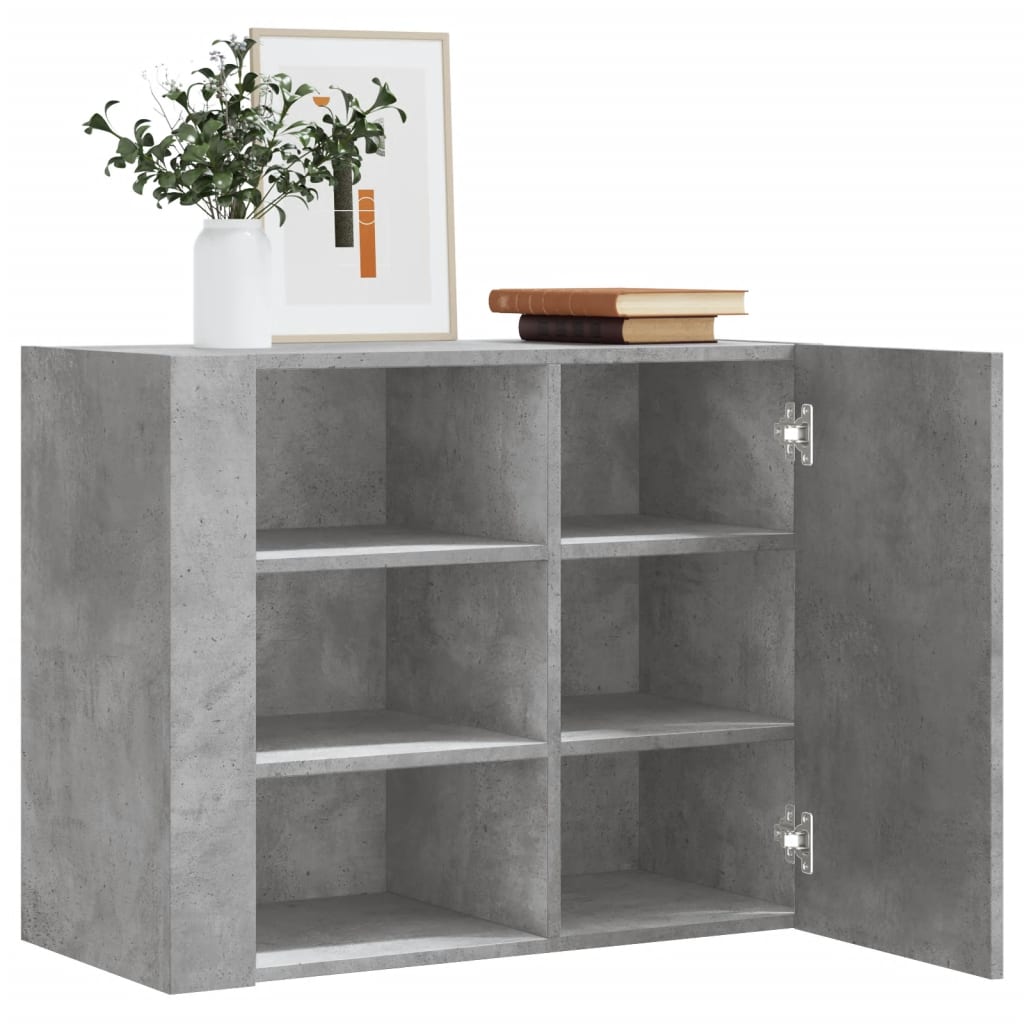 E-shop vidaXL Nástenná skrinka betónovo sivá 75x35x60 cm kompozitné drevo