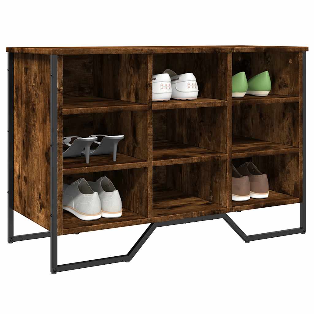 E-shop vidaXL Botník dymový dub 90x38x61,5 cm kompozitné drevo