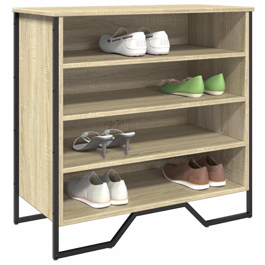 E-shop vidaXL Botník dub sonoma 80x38x78 cm kompozitné drevo