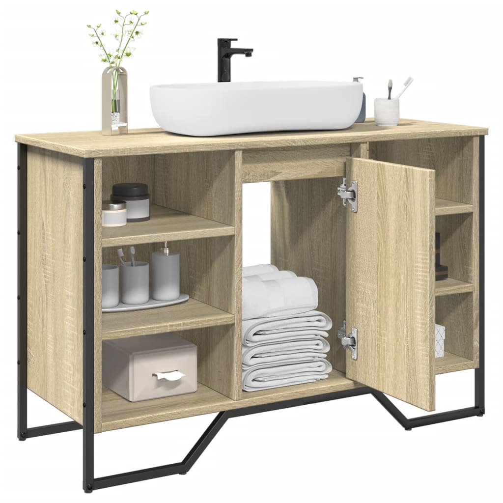 E-shop vidaXL Skrinka na umývadlo dub sonoma 91x35x60 cm kompozitné drevo