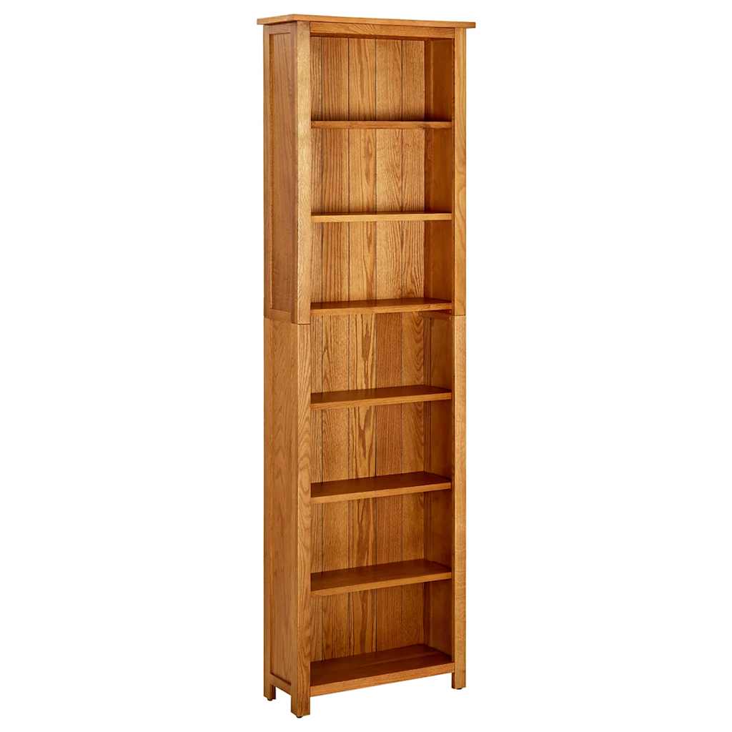 E-shop vidaXL Knižnica so 7 policami 60x22x200 cm dubový masív