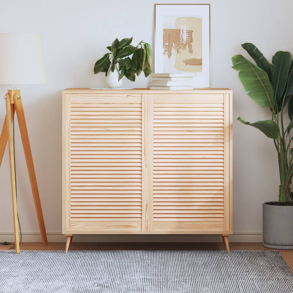 E-shop vidaXL Lamelové dvierka na skrinku 2 ks 99,3x59,4 cm, borovicový masív