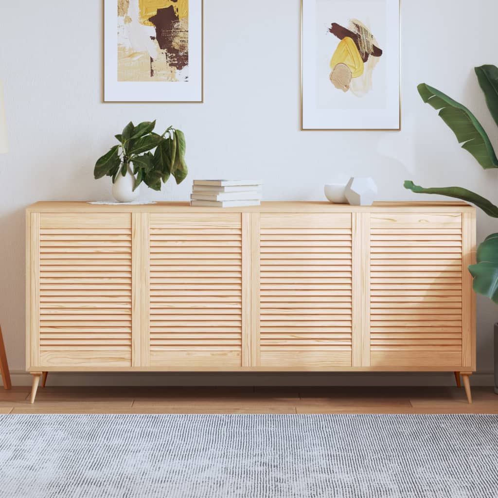 E-shop vidaXL Lamelové dvierka na skrinku 4 ks 69x49,4 cm, borovicový masív