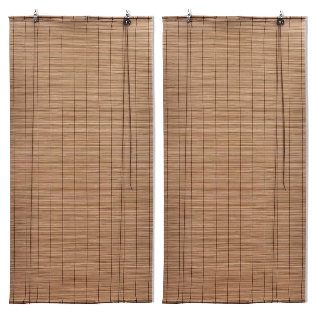 E-shop vidaXL Bambusové rolety 2 ks 80x160 cm, hnedé