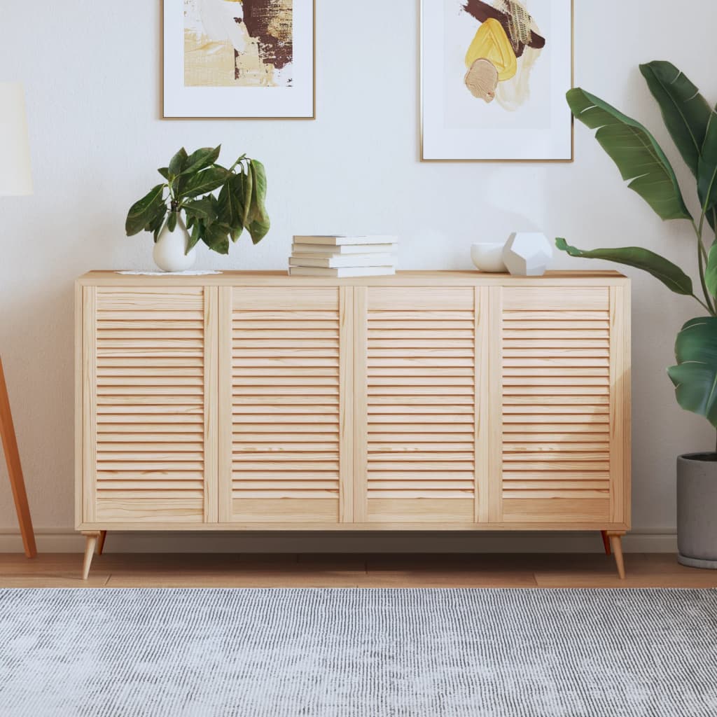 E-shop vidaXL Lamelové dvierka na skrinku 4 ks 69x39,4 cm, borovicový masív