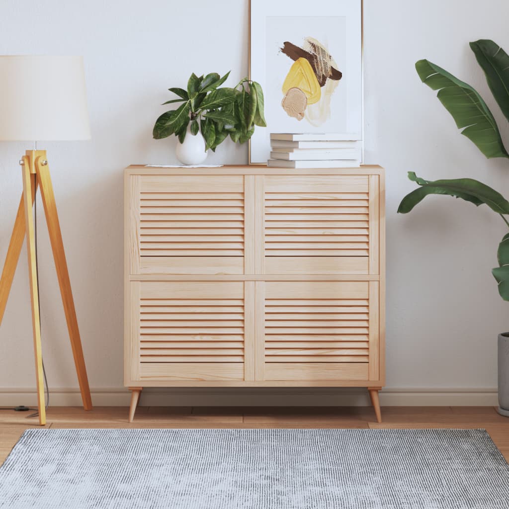 E-shop vidaXL Lamelové dvierka na skrinku 4 ks 39,5x49,4 cm, borovicový masív
