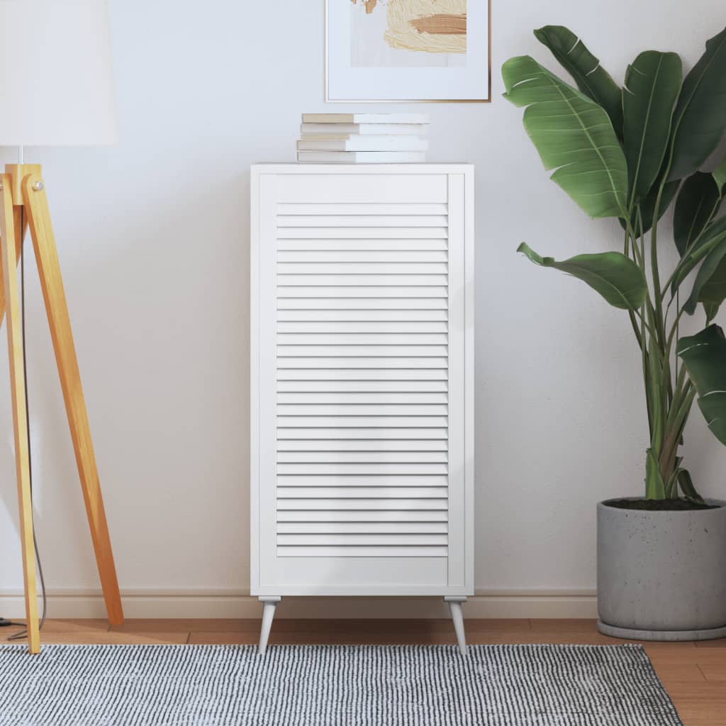 E-shop vidaXL Lamelové dvierka na skrinku, biele 99,3x49,4 cm, borovica