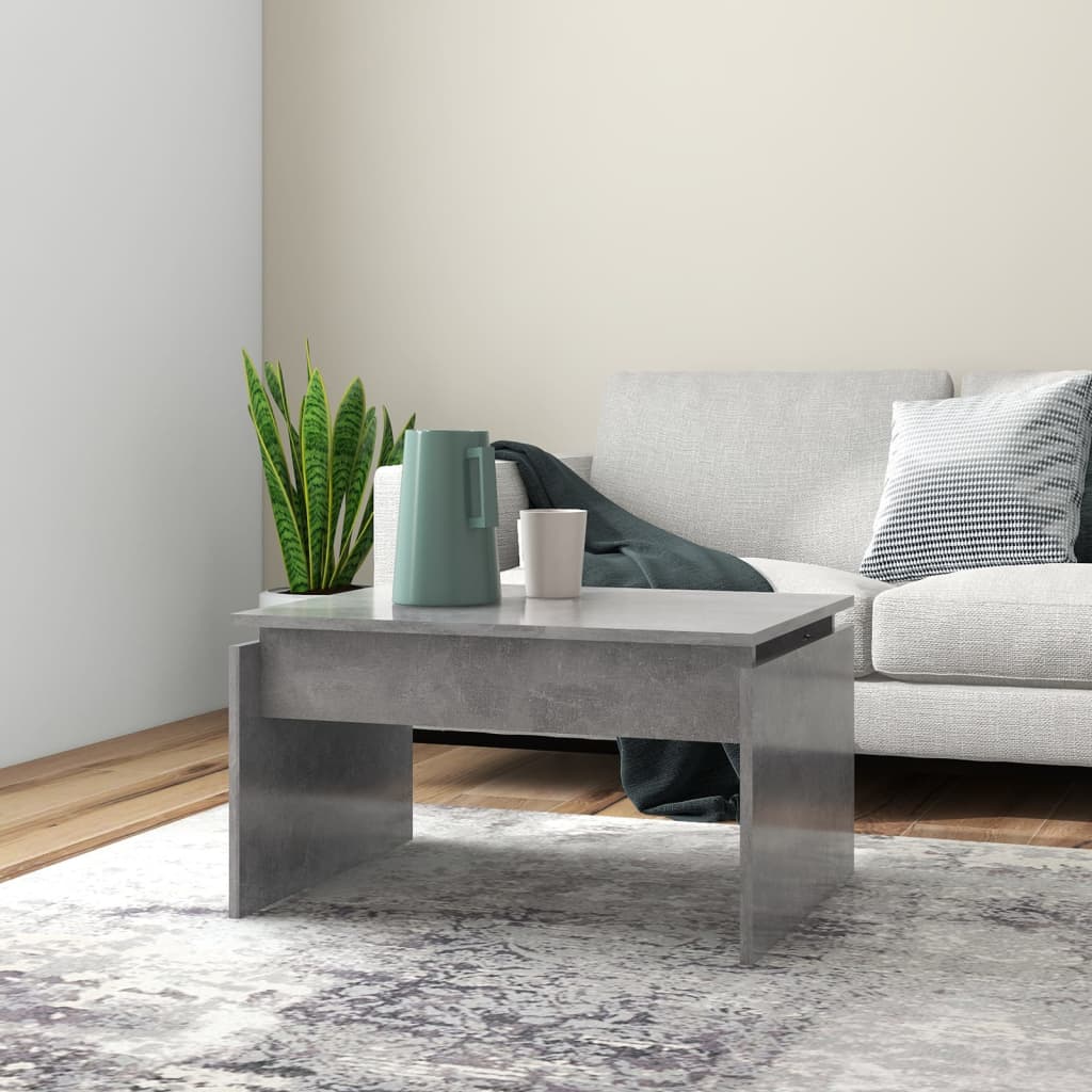 E-shop vidaXL Konferenčný stolík, betónovo sivý 68x50x38 cm, kompozitné drevo