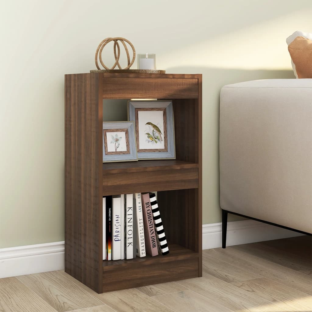 E-shop vidaXL Knižnica/deliaca stena hnedý dub 40x30x72 cm