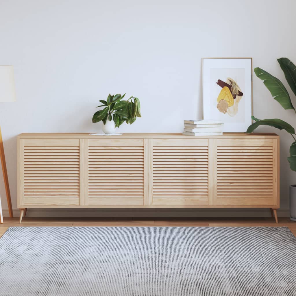 E-shop vidaXL Lamelové dvierka na skrinku 4 ks 61,5x59,4 cm, borovicový masív