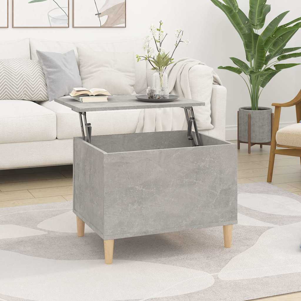 E-shop vidaXL Konferenčný stolík betónovosivý 60x44,5x45 cm spracované drevo