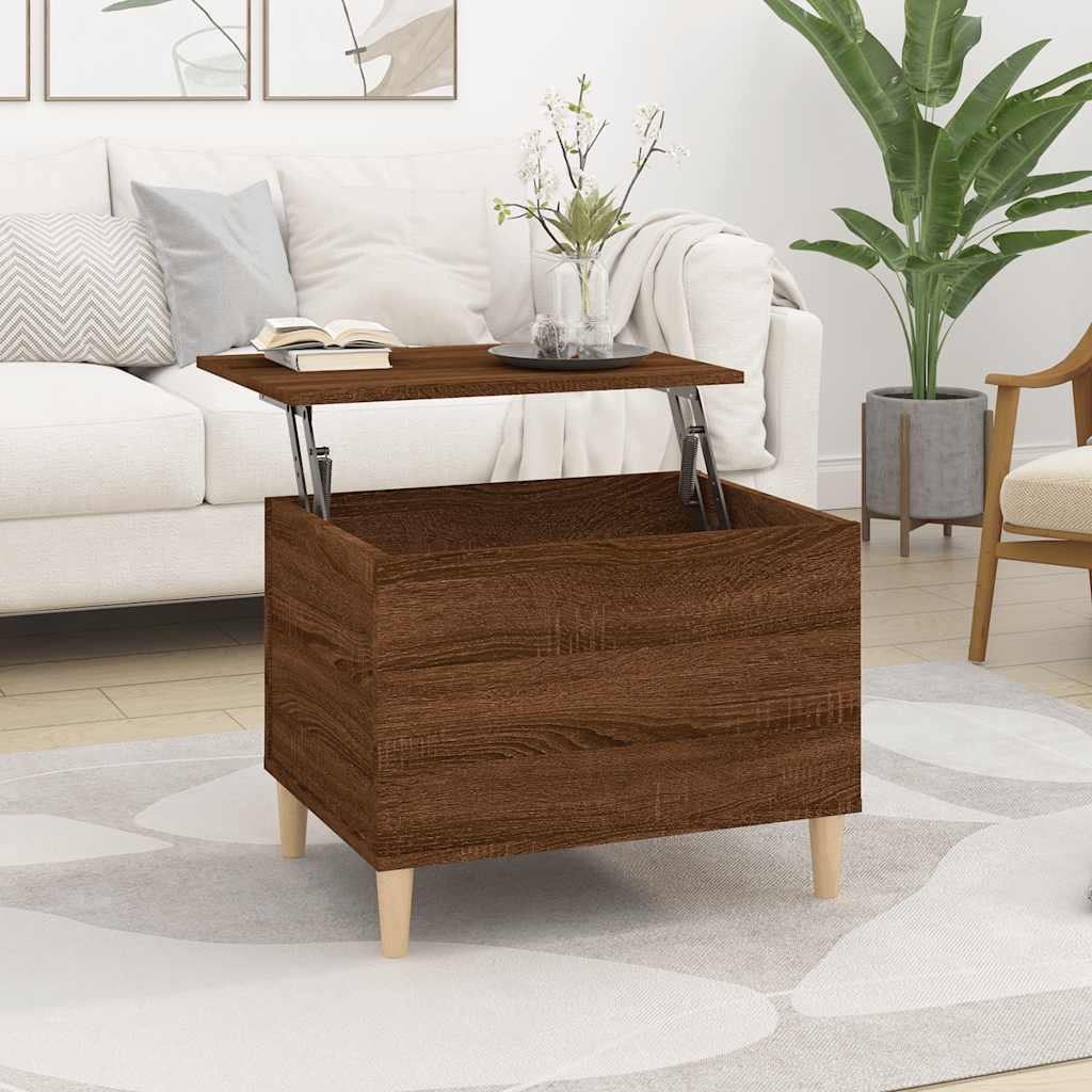 E-shop vidaXL Konferenčný stolík hnedý dub 60x44,5x45 cm spracované drevo
