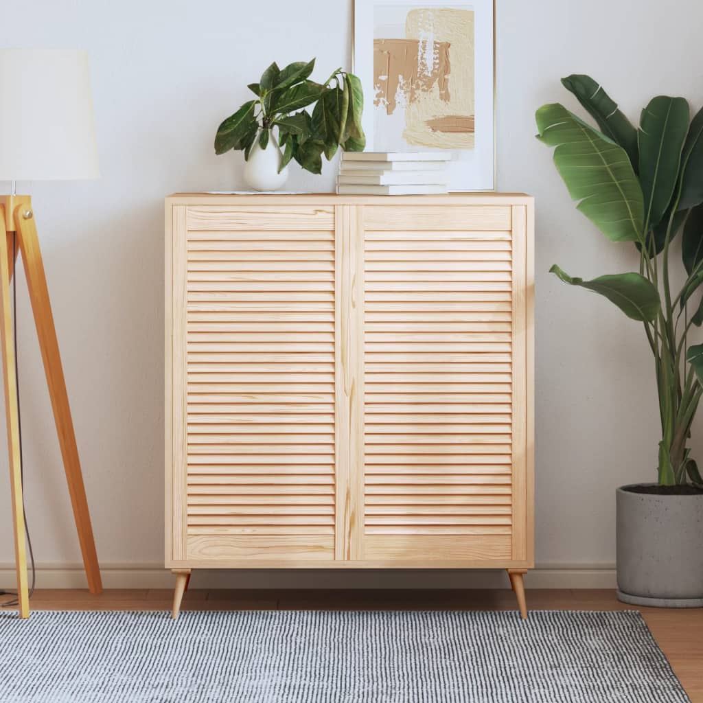 E-shop vidaXL Lamelové dvierka na skrinku 2 ks 99,3x49,4 cm, borovicový masív