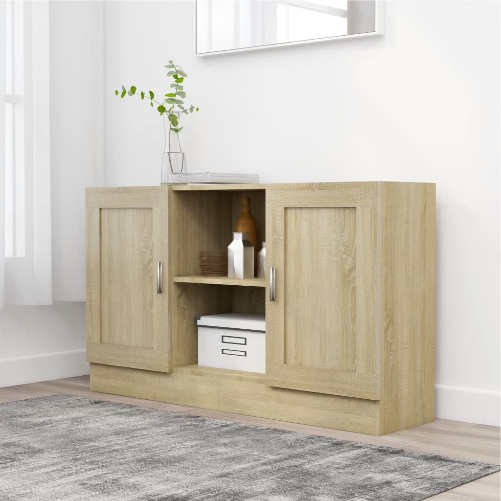E-shop vidaXL Komoda, dub sonoma 120x30,5x70 cm, kompozitné drevo