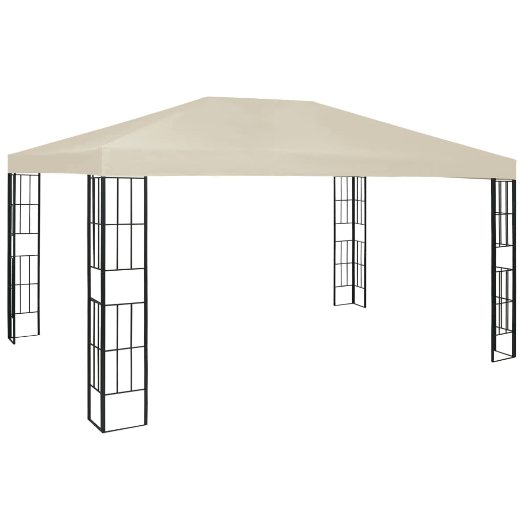 vidaXL Altánok 3x4 m, krémový