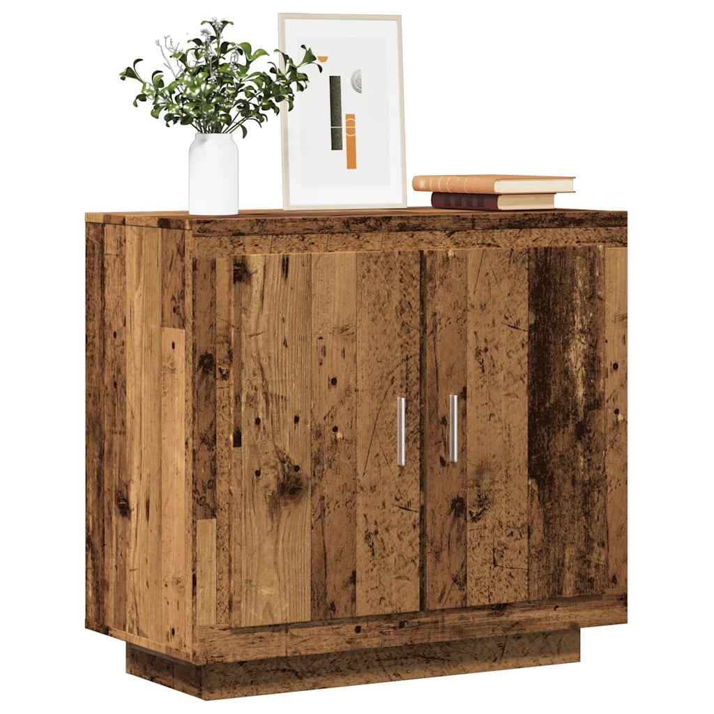 vidaXL Komoda staré drevo 80x40x75 cm kompozitné drevo
