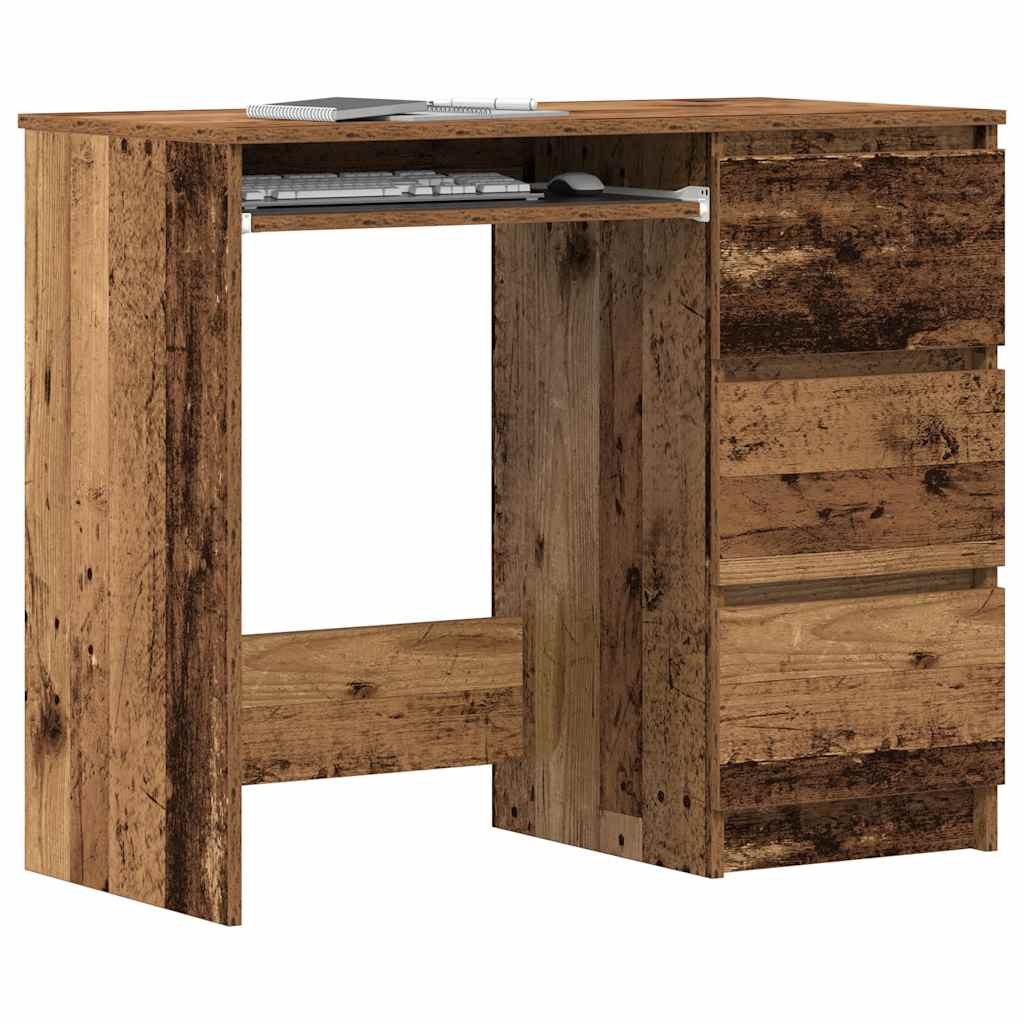 vidaXL Stôl Old Wood 90x45x76 cm Engineered Wood