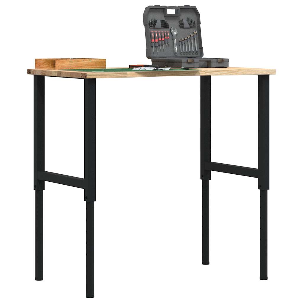 vidaXL pracovný stôl 100x60x(71,5-98) cm masívny dub