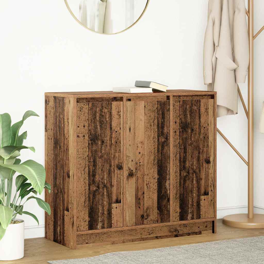 vidaXL Komoda staré drevo 85x34x76 cm kompozitné drevo