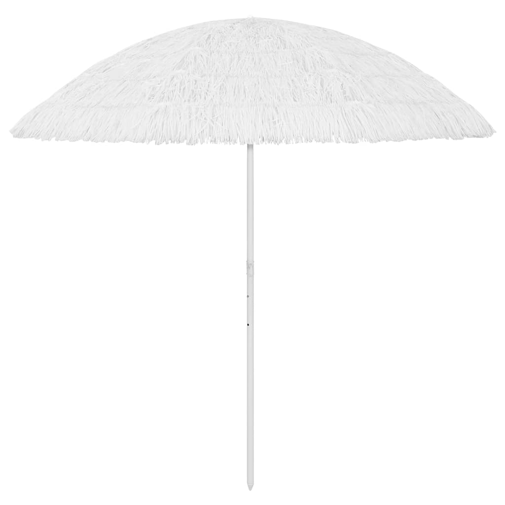vidaXL Plážový slnečník Hawaii, biely 300 cm
