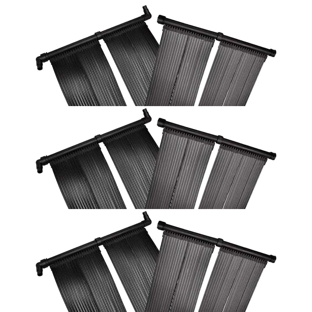 vidaXL Solárny panel na ohrev vody v bazéne 6 ks 80x620 cm