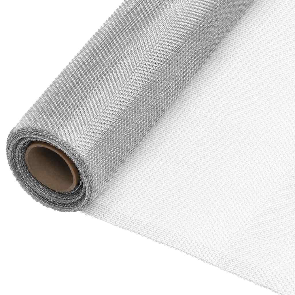 vidaXL Sieť proti hmyzu hliník 60x1000 cm strieborná