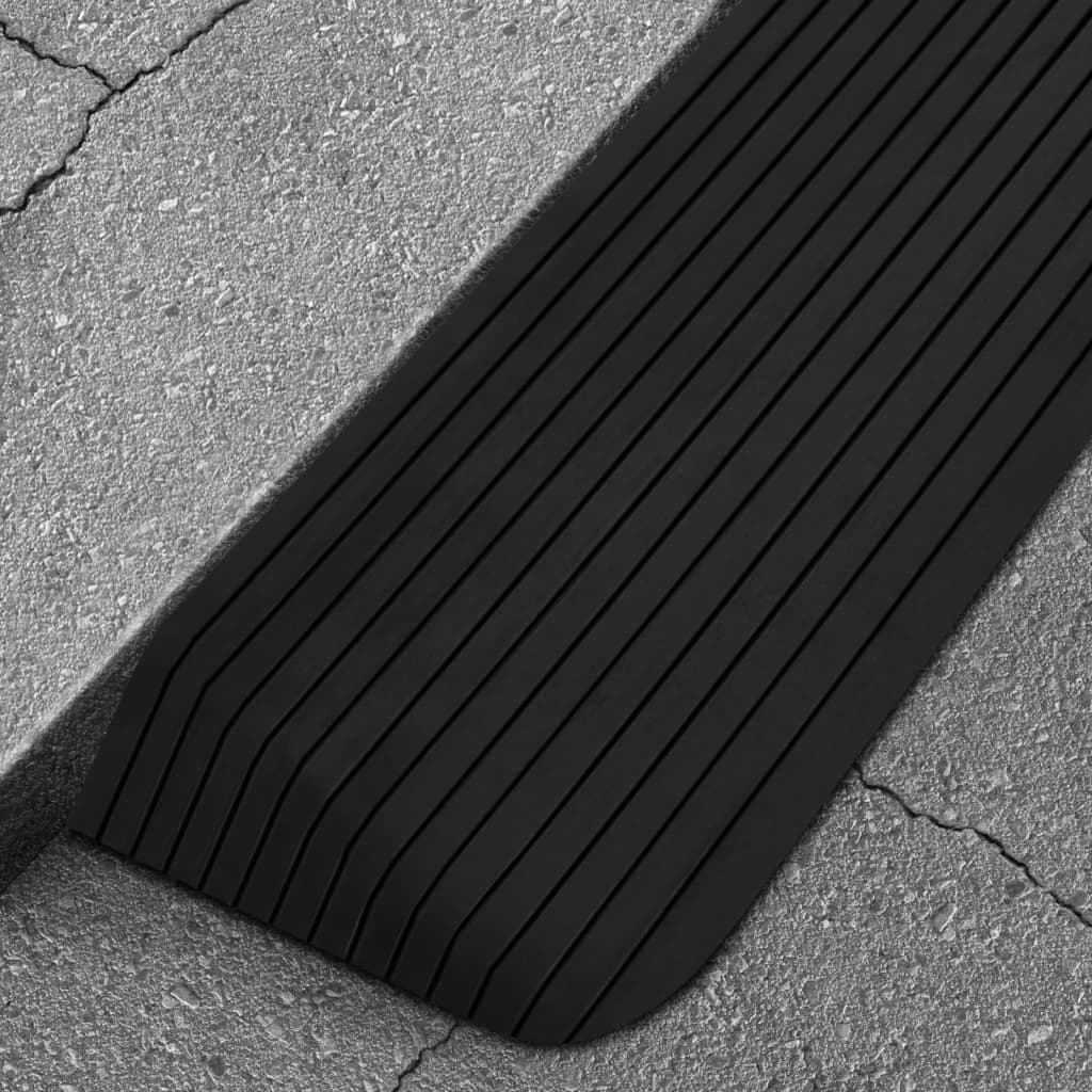 vidaXL Prahové rampy 2 ks 110x41x5 cm guma