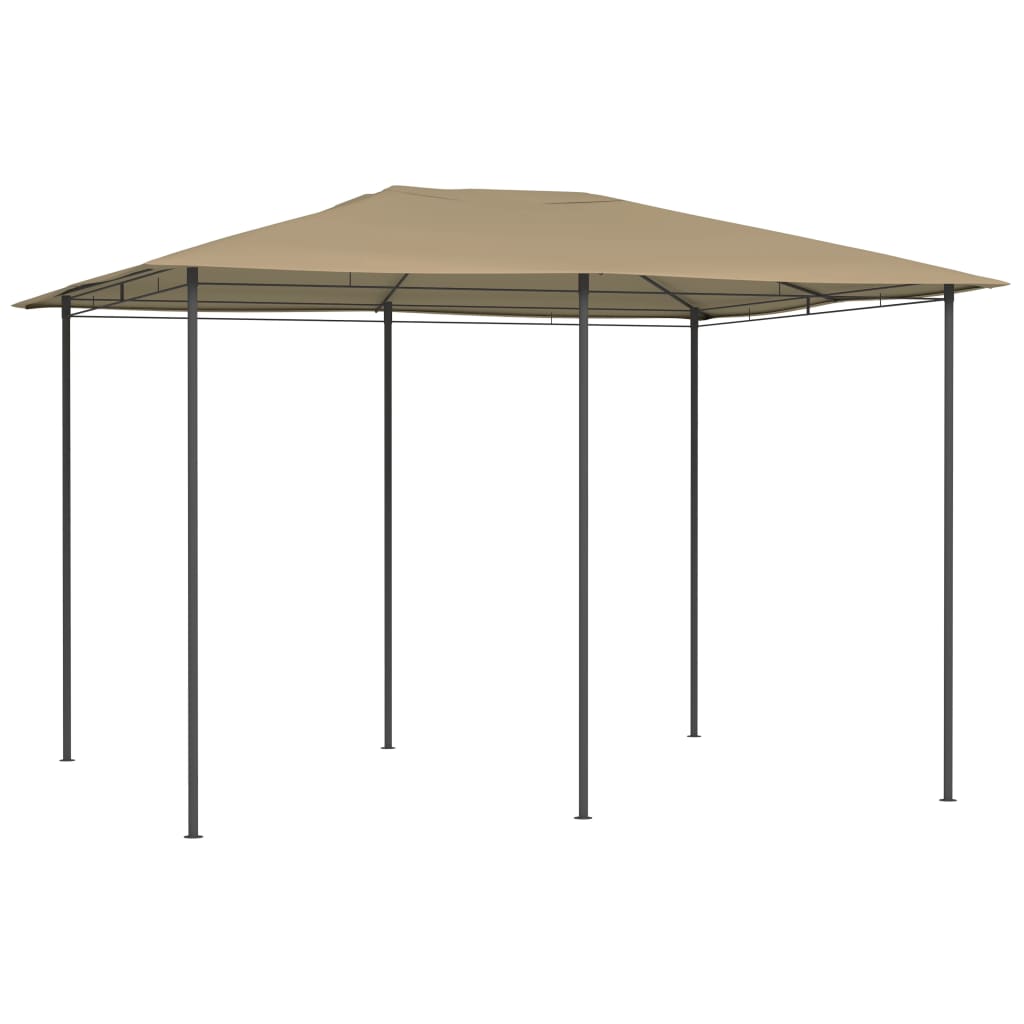 vidaXL Altánok 3x4x2,6 m sivohnedý 160 g/m²