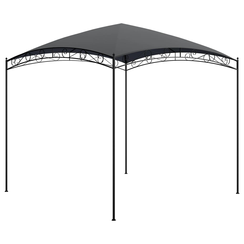 vidaXL Altánok 3x3x2,65 m antracitový 180 g/m²