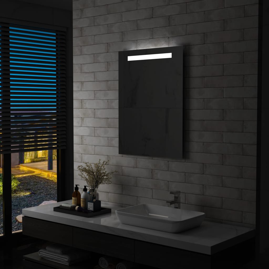 vidaXL Kúpeľňové LED nástenné zrkadlo 60x80 cm