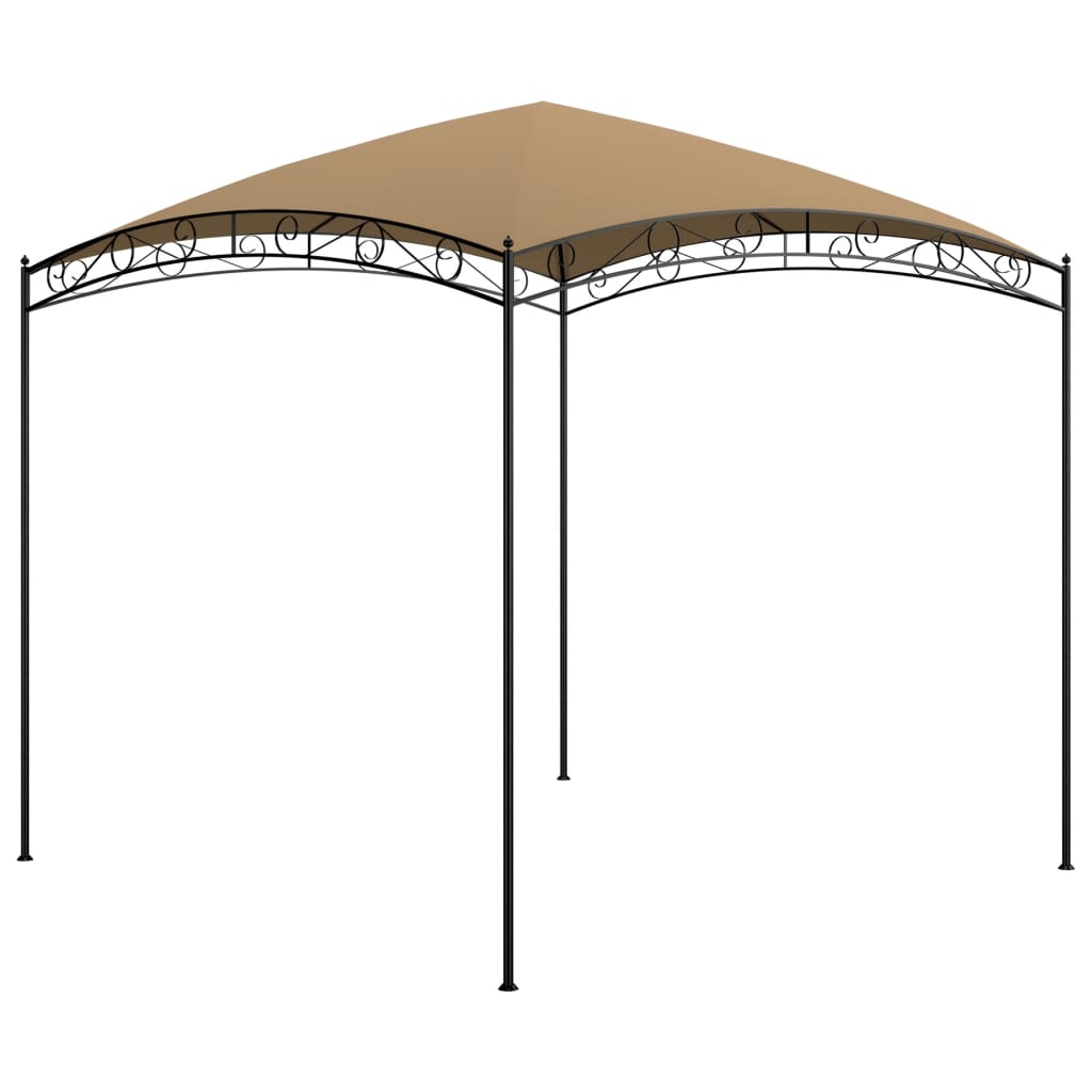 vidaXL Altánok 3x3x2,65 m sivohnedý 180 g/m²