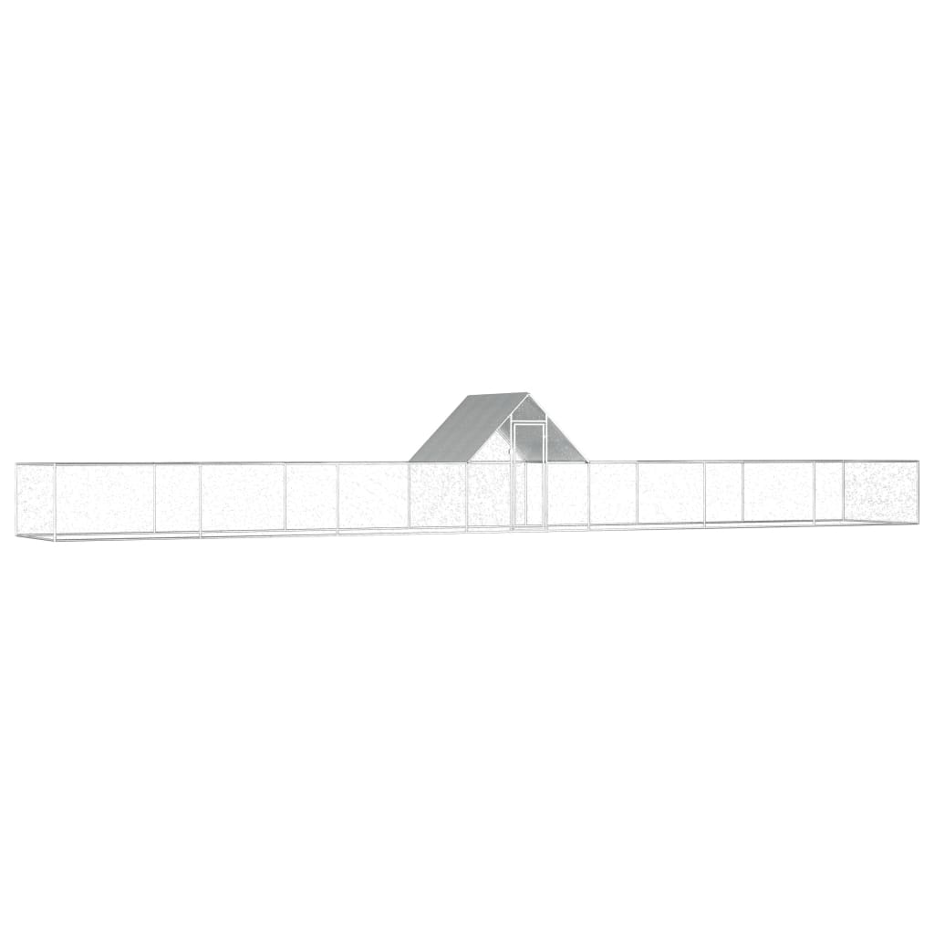 vidaXL Kurín 14x2x2 m, pozinkovaná oceľ