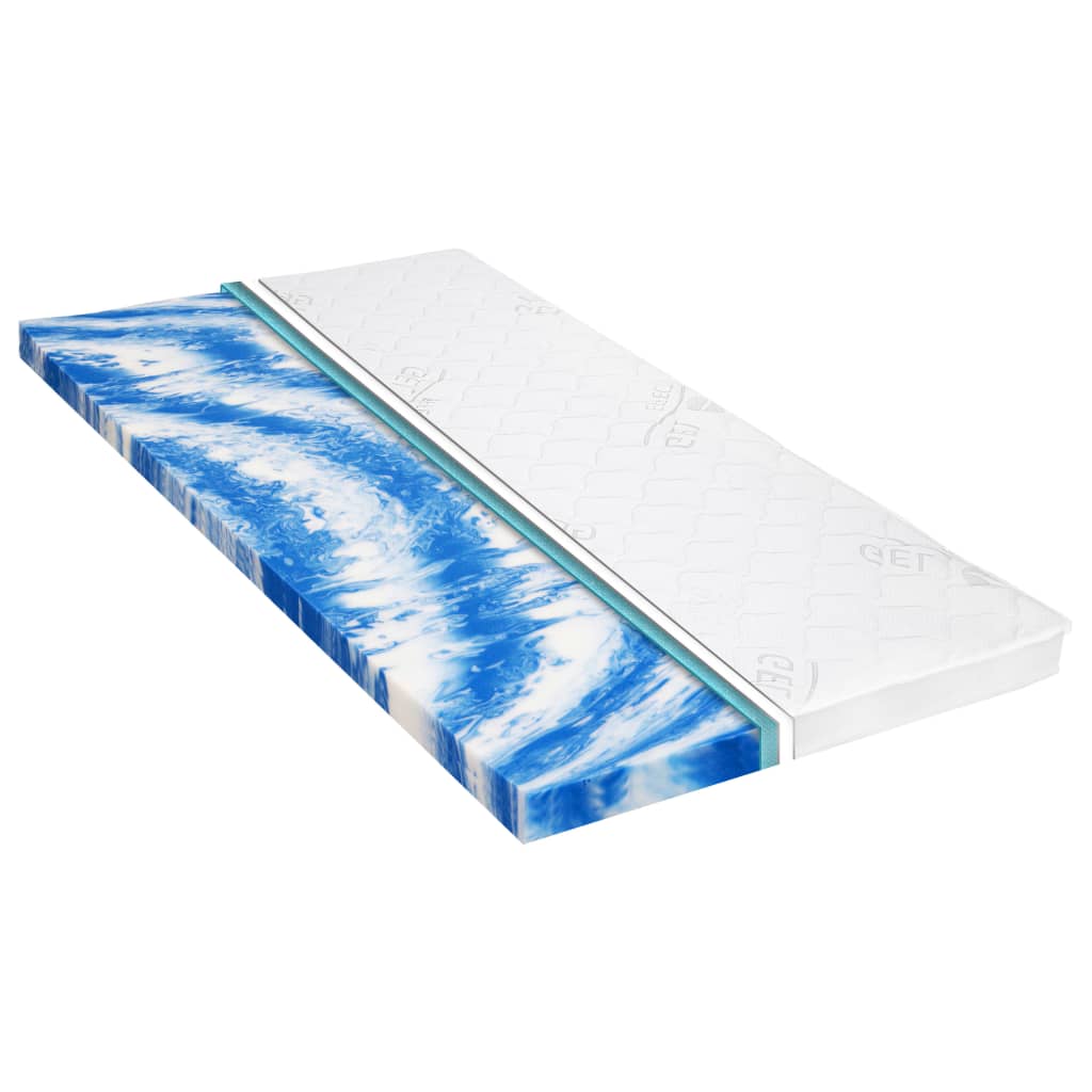 vidaXL Vrchný matrac 90x200 cm gélová pena 7 cm