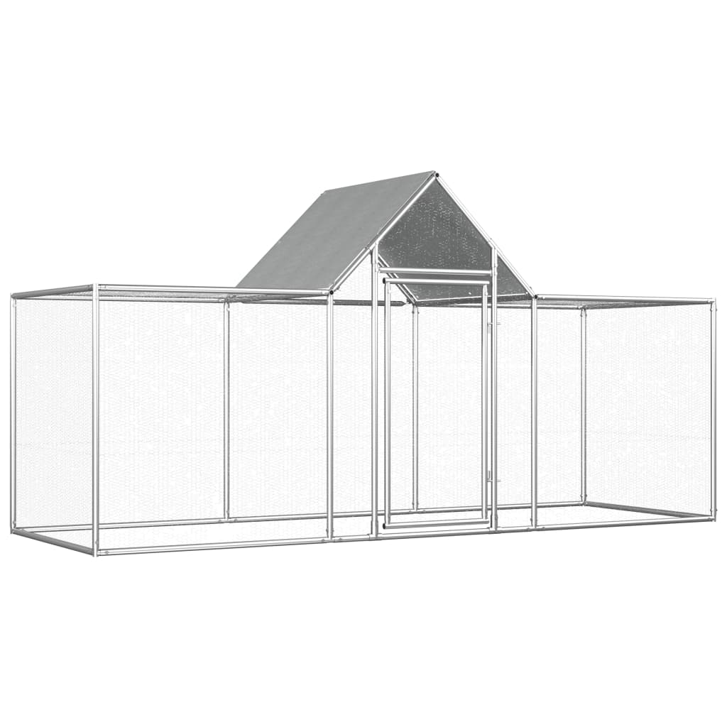 vidaXL Kurín 3x1x1,5 m, pozinkovaná oceľ