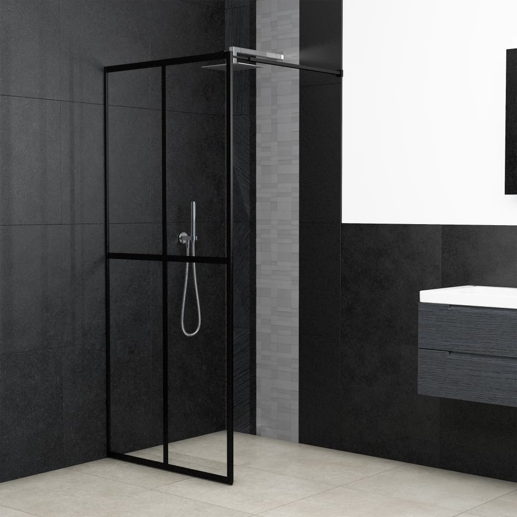 vidaXL Sprchová zástena walk-in, priehľadné tvrdené sklo 80x195 cm