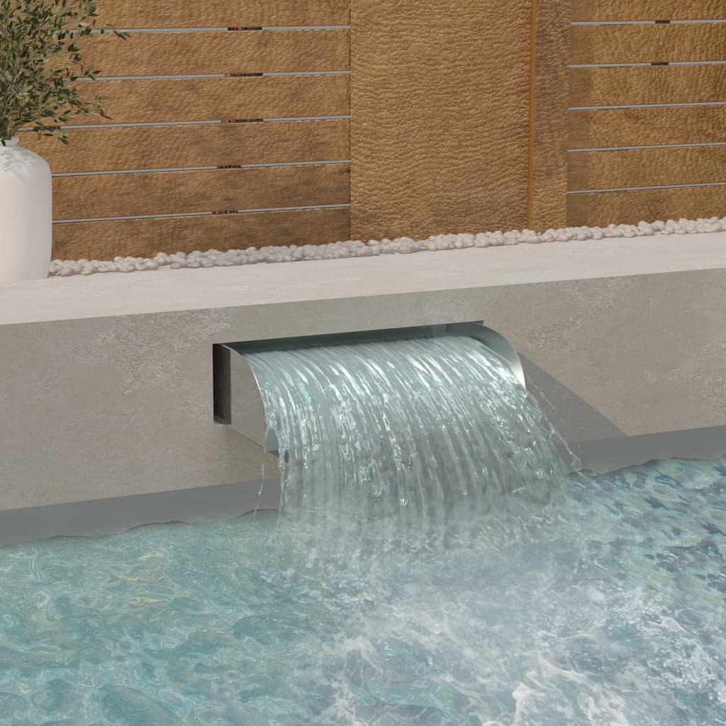 vidaXL Vodopád 60x34x14 cm nehrdzavejúca oceľ 304