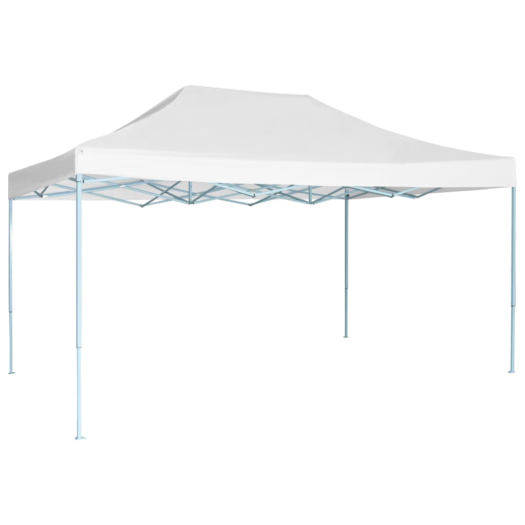 vidaXL Skladací párty stan 3x4,5 m, biely