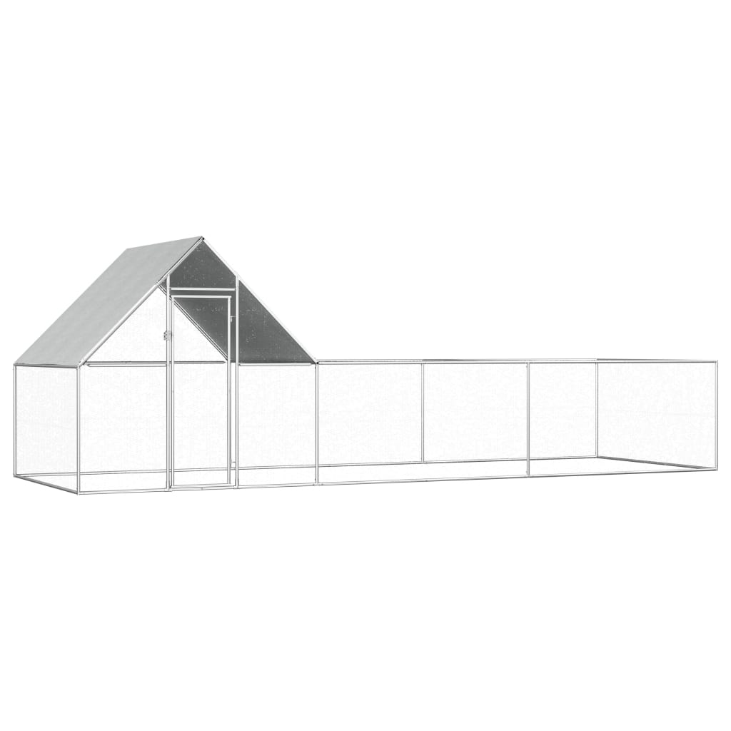 vidaXL Kurín 6x2x2 m, pozinkovaná oceľ