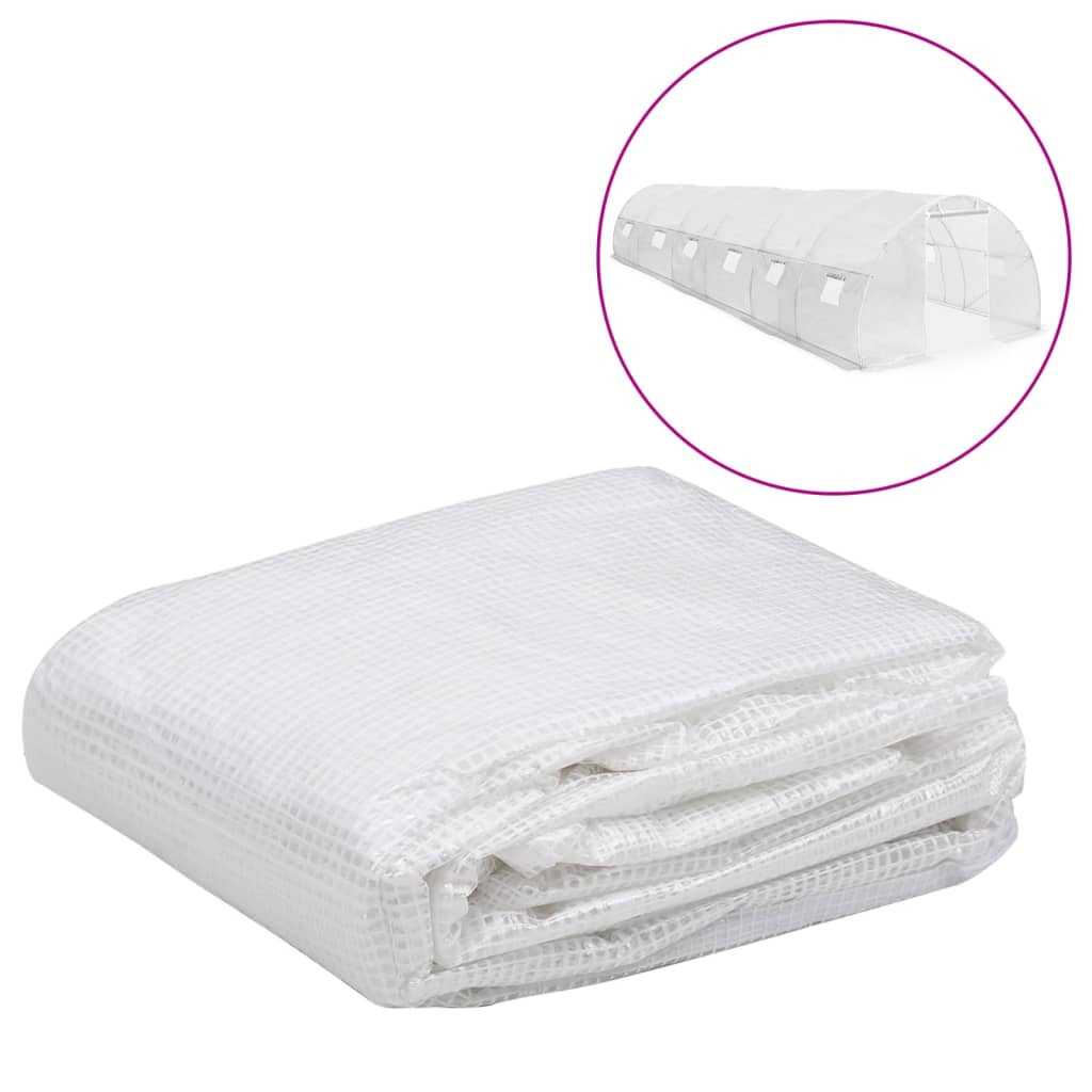 vidaXL Náhradný kryt na skleník (27 m²) 3x9x2 m priehľadný