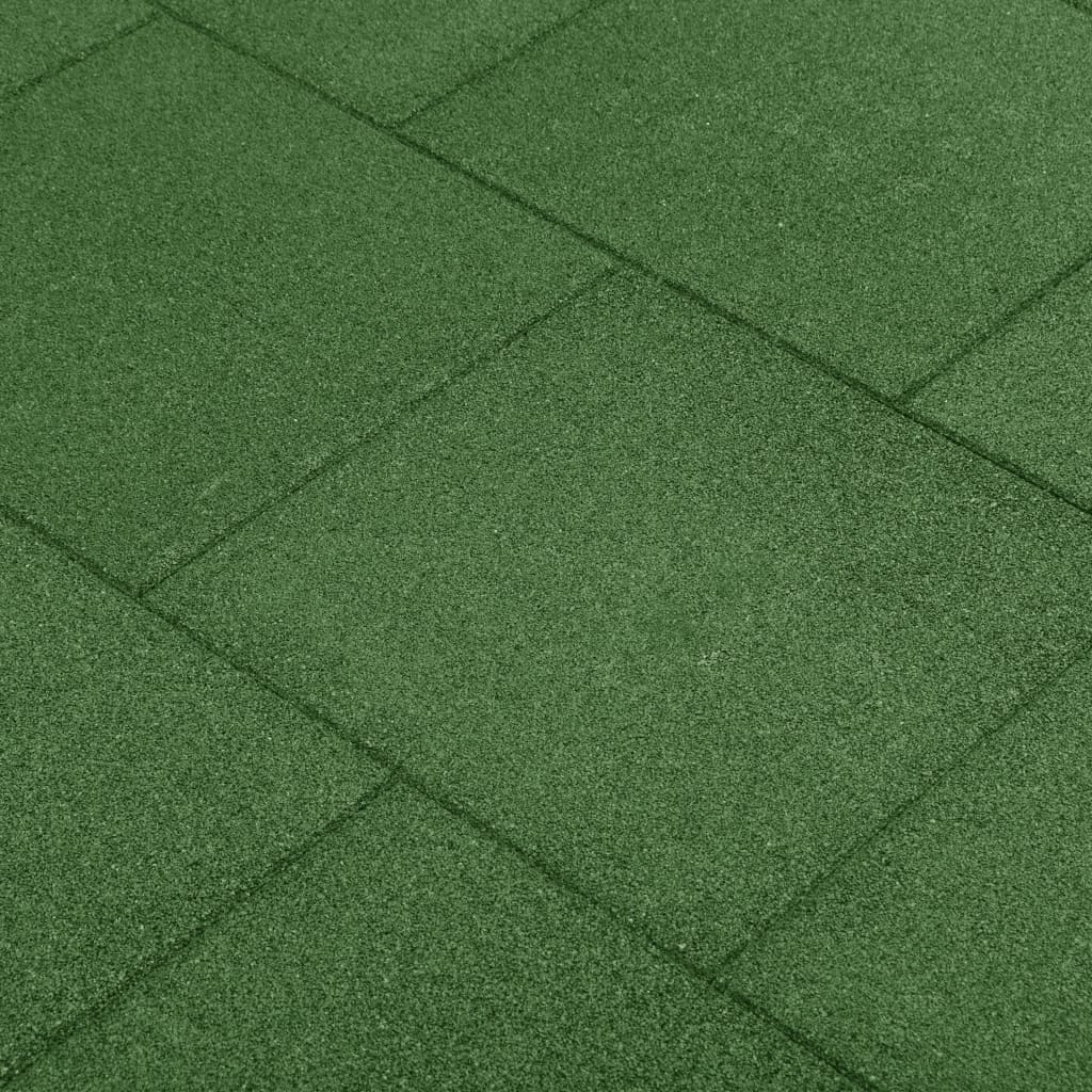 vidaXL Protipádové dlaždice 24 ks zelené 50x50x3 cm gumené