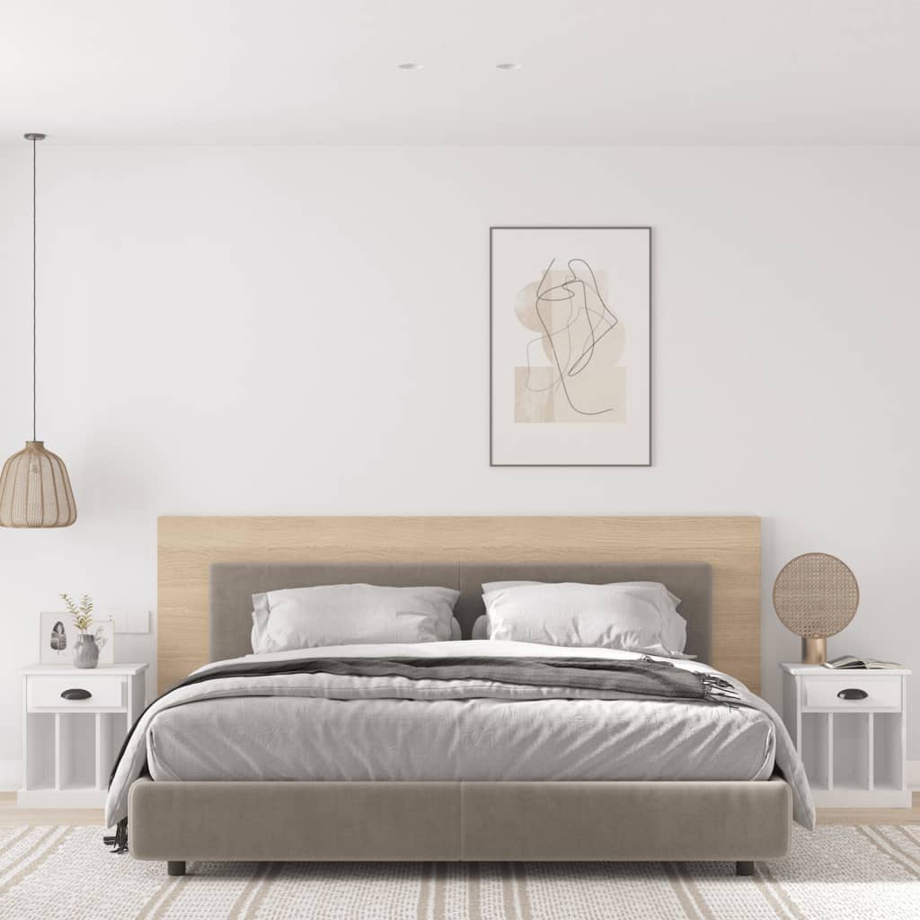 vidaXL Nočné stolíky 2 ks biele 43x36x50 cm
