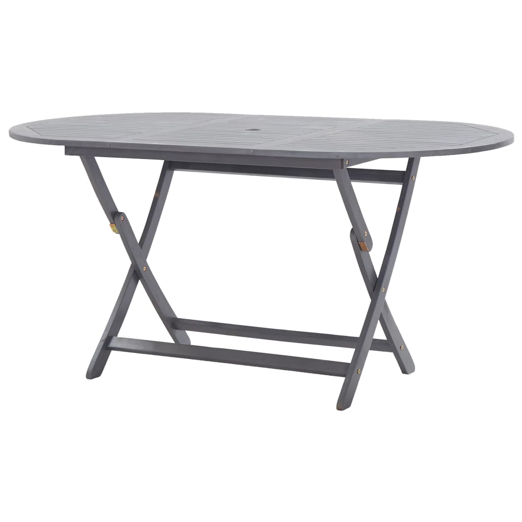 vidaXL Skladací záhradný stôl 160x85x75 cm, akáciový masív