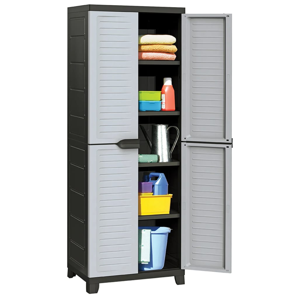 vidaXL Plastová skrinka 65x45x181 cm